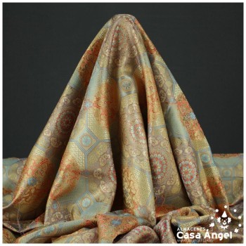 BROCADO JACQUARD BEIGE ORIENTAL SERIE TIBET 150cm