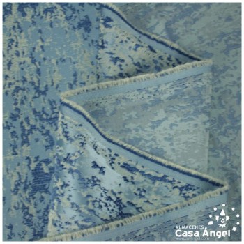 BROCADO CELESTE TEXTURA ABSTRACTA SERIE ZAMBRA 280cm