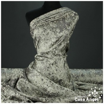 BROCADO GRIS PIEDRA TEXTURA ABSTRACTA SERIE ZAMBRA 280cm