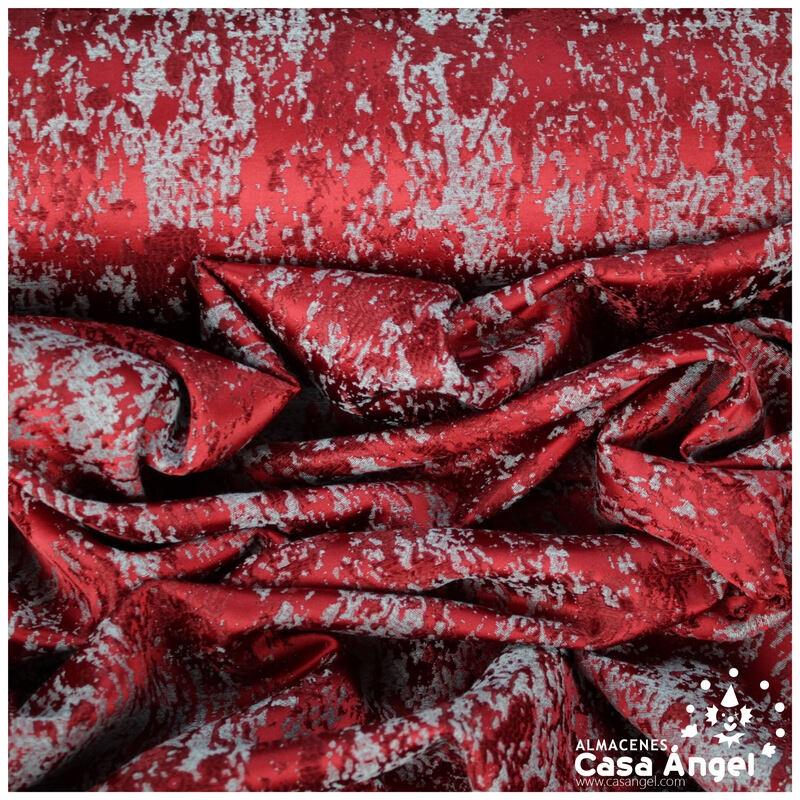 BROCADO ROJO TEXTURA ABSTRACTA SERIE ZAMBRA 280cm