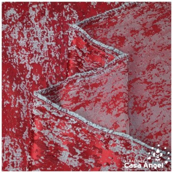 BROCADO ROJO TEXTURA ABSTRACTA SERIE ZAMBRA 280cm