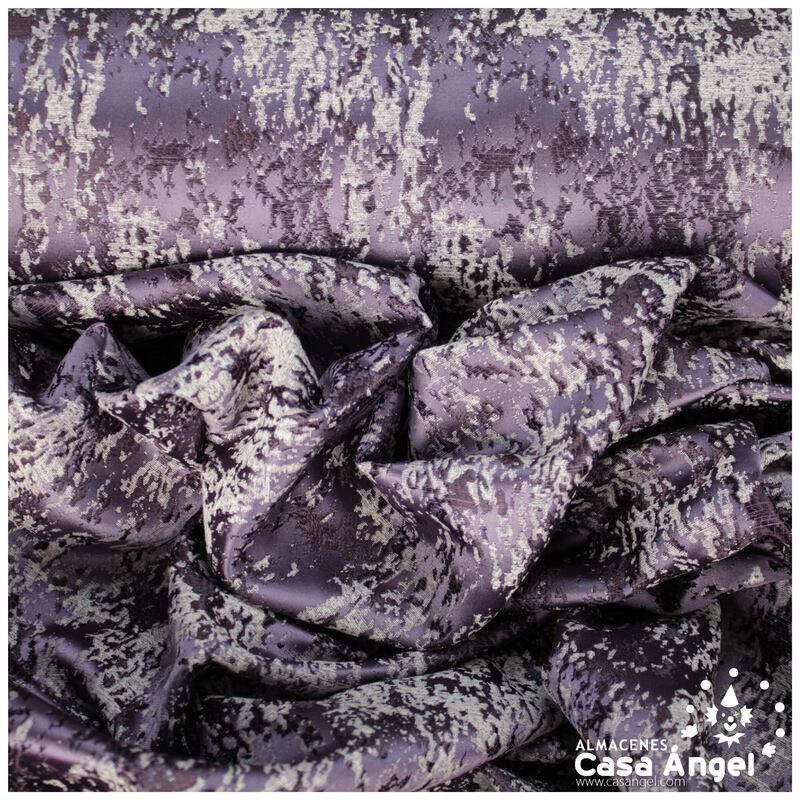 BROCADO MORADO TEXTURA ABSTRACTA SERIE ZAMBRA 280cm
