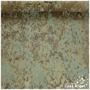 BROCADO VERDE CAZA TEXTURA ABSTRACTA SERIE ZAMBRA 280cm