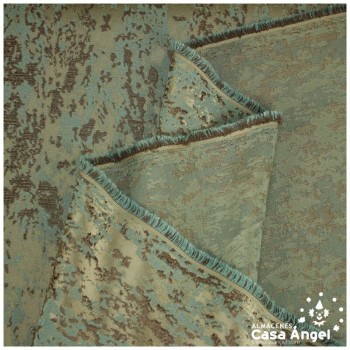 BROCADO VERDE CAZA TEXTURA ABSTRACTA SERIE ZAMBRA 280cm