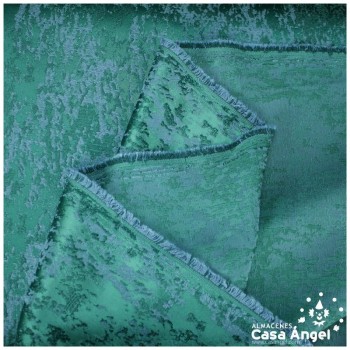 BROCADO VERDE ESMERALDA TEXTURA ABSTRACTA SERIE ZAMBRA 280cm