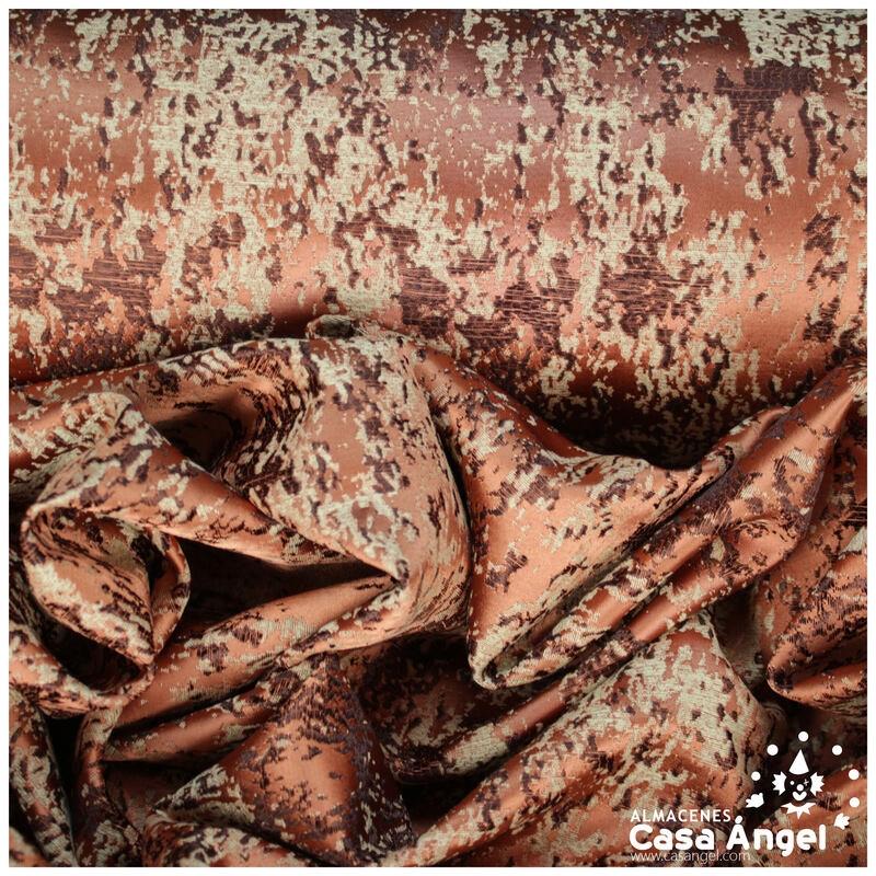 BROCADO NARANJA TEXTURA ABSTRACTA SERIE ZAMBRA 280cm