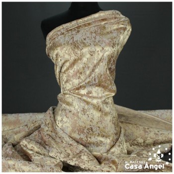 BROCADO BEIGE TEXTURA ABSTRACTA SERIE ZAMBRA 280cm