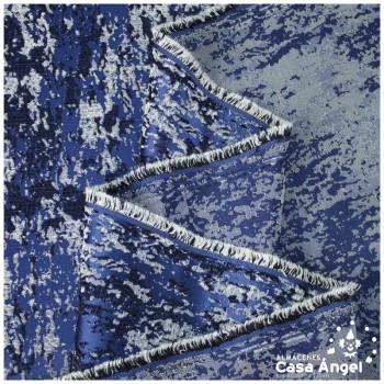 BROCADO AZUL ROYAL TEXTURA ABSTRACTA SERIE ZAMBRA 280cm