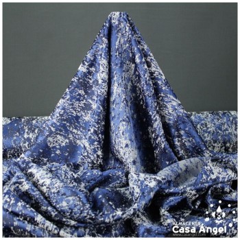 BROCADO AZUL ROYAL TEXTURA ABSTRACTA SERIE ZAMBRA 280cm