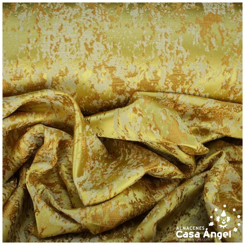 BROCADO AMARILLO OCRE TEXTURA ABSTRACTA SERIE ZAMBRA 280cm