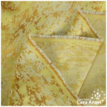 BROCADO AMARILLO OCRE TEXTURA ABSTRACTA SERIE ZAMBRA 280cm