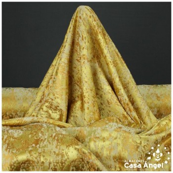 BROCADO AMARILLO OCRE TEXTURA ABSTRACTA SERIE ZAMBRA 280cm