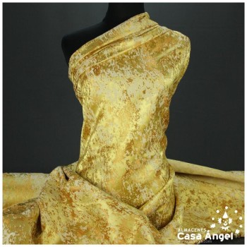 BROCADO AMARILLO OCRE TEXTURA ABSTRACTA SERIE ZAMBRA 280cm