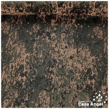 BROCADO MARRÓN TEXTURA ABSTRACTA SERIE ZAMBRA 280cm