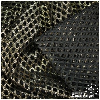 MALLA DE RED DORADA METALIZADA LÚREX SERIE KUMO 150cm