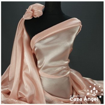 ORGANZA CRISTAL NUDE SERIE LUCILLE 150cm