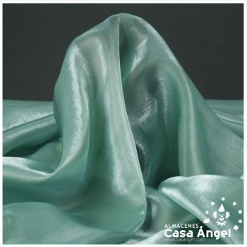 ORGANZA CRISTAL VERDE EMPOLVADO SERIE LUCILLE 150cm