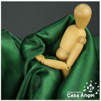 ORGANZA CRISTAL VERDE BOTELLA SERIE LUCILLE 150cm