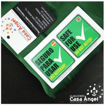 ORGANZA CRISTAL VERDE BOTELLA SERIE LUCILLE 150cm