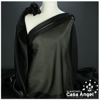 ORGANZA CRISTAL NEGRA SERIE LUCILLE 150cm