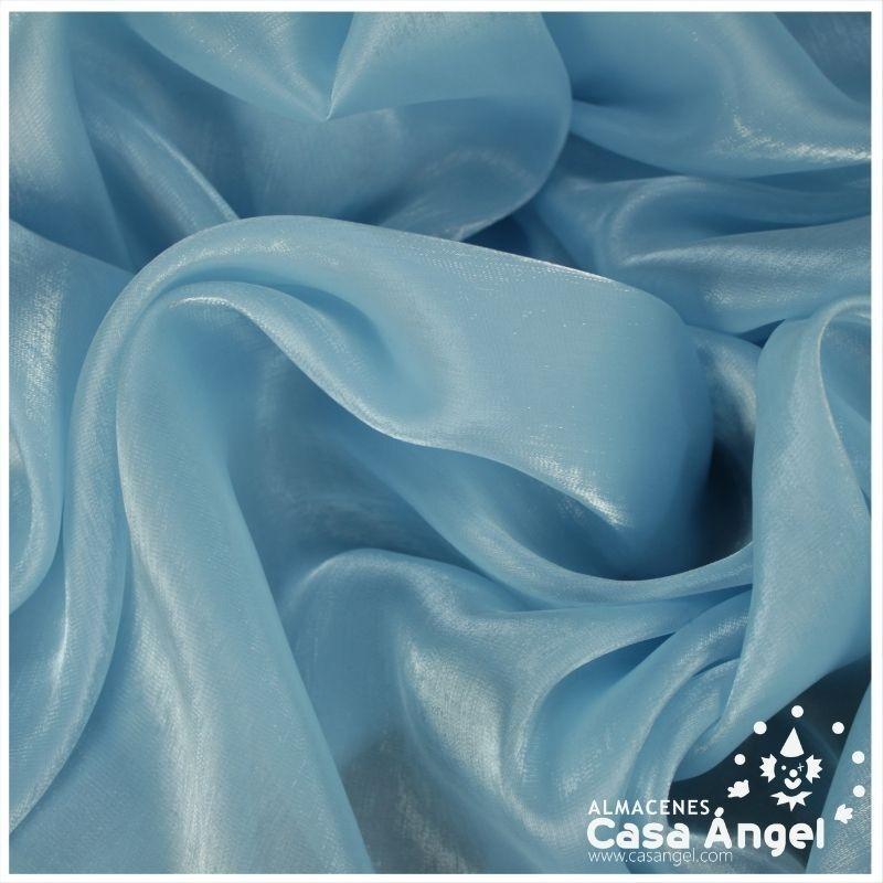 ORGANZA CRISTAL CELESTE SERIE LUCILLE 150cm