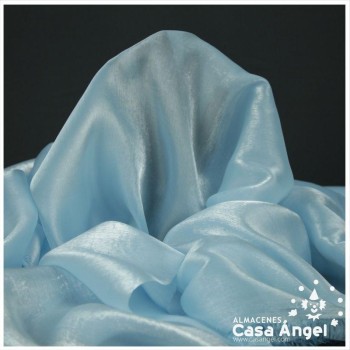 ORGANZA CRISTAL CELESTE SERIE LUCILLE 150cm