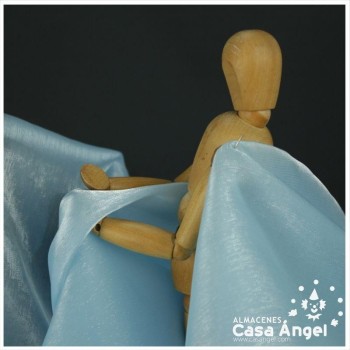 ORGANZA CRISTAL CELESTE SERIE LUCILLE 150cm