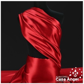 CRESPÓN CON BRILLO COLOR ROJO SERIE GLANZ 150cm