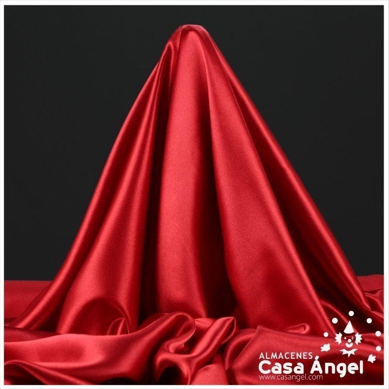 CRESPÓN ELÁSTICO CON BRILLO COLOR ROJO SERIE GLANZ 150cm