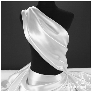 CRESPÓN CON BRILLO COLOR BLANCO SERIE GLANZ 150cm