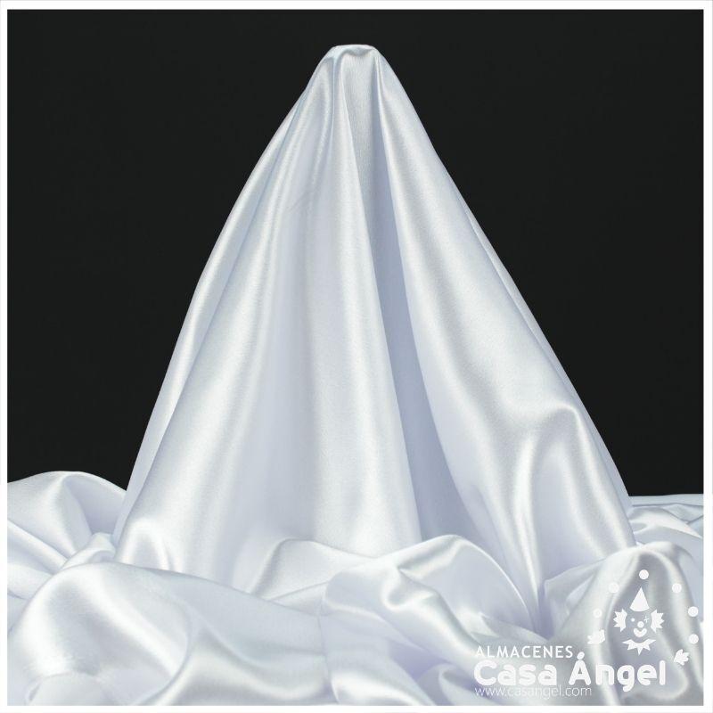 CRESPÓN ELÁSTICO CON BRILLO COLOR BLANCO SERIE GLANZ 150cm