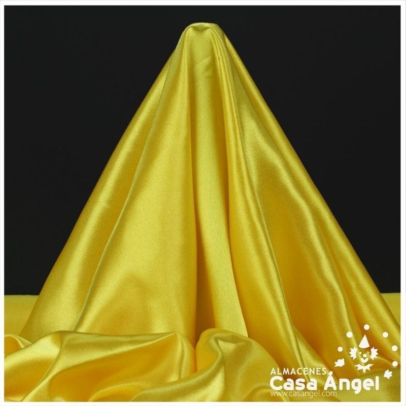 CRESPÓN ELÁSTICO CON BRILLO COLOR AMARILLO SERIE GLANZ 150cm