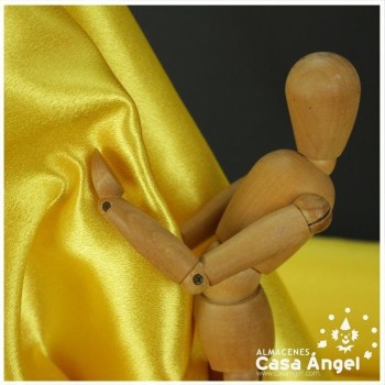 CRESPÓN ELÁSTICO CON BRILLO COLOR AMARILLO SERIE GLANZ 150cm