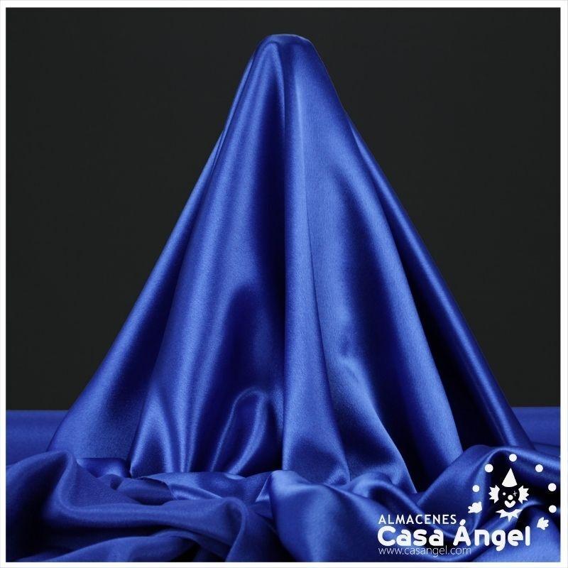 CRESPÓN ELÁSTICO CON BRILLO COLOR AZUL ROYAL SERIE GLANZ 150cm
