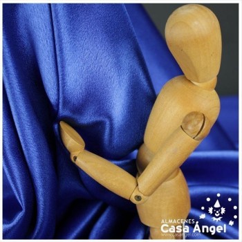 CRESPÓN ELÁSTICO CON BRILLO COLOR AZUL ROYAL SERIE GLANZ 150cm