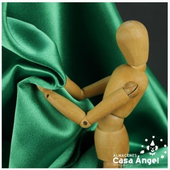 CRESPÓN ELÁSTICO CON BRILLO COLOR VERDE SERIE GLANZ 150cm