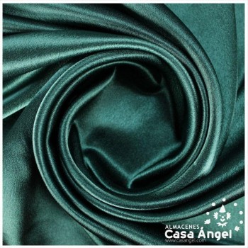 CRESPÓN ELÁSTICO CON BRILLO COLOR VERDE OSCURO SERIE GLANZ 150cm