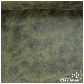 LICRA ESTAMPADA SÍMIL CUERO VERDE MUSGO SERIE TAKAY 150cm