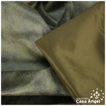 LICRA ESTAMPADA SÍMIL CUERO VERDE MUSGO SERIE TAKAY 150cm