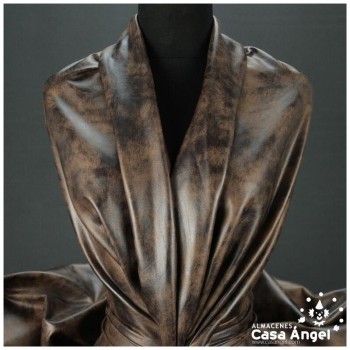 LICRA MARRÓN SÍMIL CUERO CURTIDO SERIE CHARMA 150cm