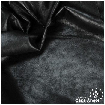 LICRA NEGRO SÍMIL CUERO CURTIDO SERIE CHARMA 150cm