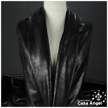 LICRA NEGRO SÍMIL CUERO CURTIDO SERIE CHARMA 150cm
