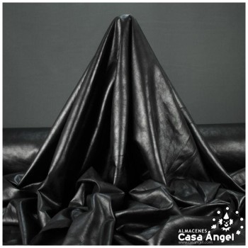 LICRA NEGRO SÍMIL CUERO CURTIDO SERIE CHARMA 150cm