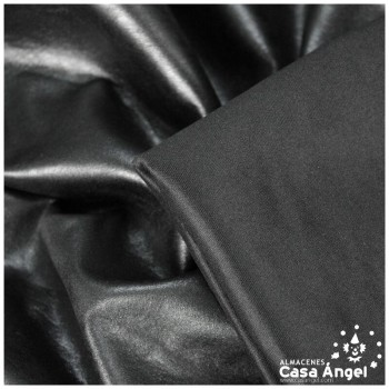 LICRA NEGRO SÍMIL CUERO CURTIDO SERIE CHARMA 150cm