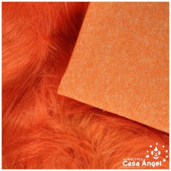 TELA DE PELO SINTÉTICO LARGO NARANJA SERIE KAMI 180cm