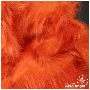 TELA DE PELO SINTÉTICO LARGO NARANJA SERIE KAMI 180cm