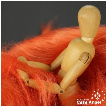 TELA DE PELO SINTÉTICO LARGO NARANJA SERIE KAMI 180cm