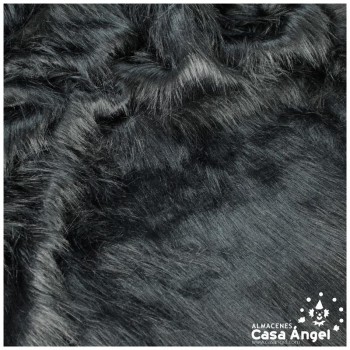 TELA DE PELO SINTÉTICO LARGO NEGRO SERIE KAMI 180cm