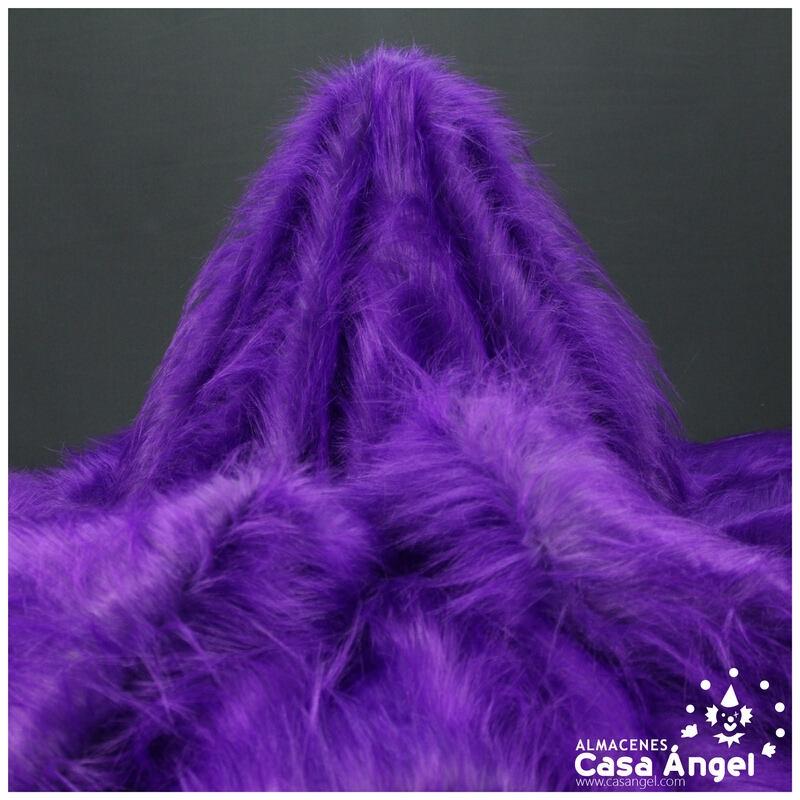 TELA DE PELO SINTÉTICO LARGO MORADO SERIE KAMI 180cm