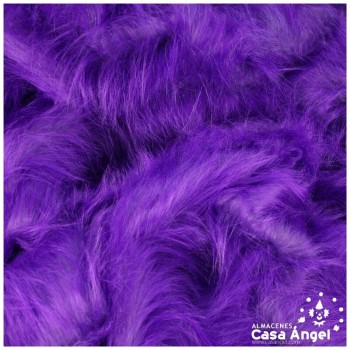 TELA DE PELO SINTÉTICO LARGO MORADO SERIE KAMI 180cm